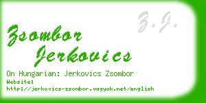 zsombor jerkovics business card
